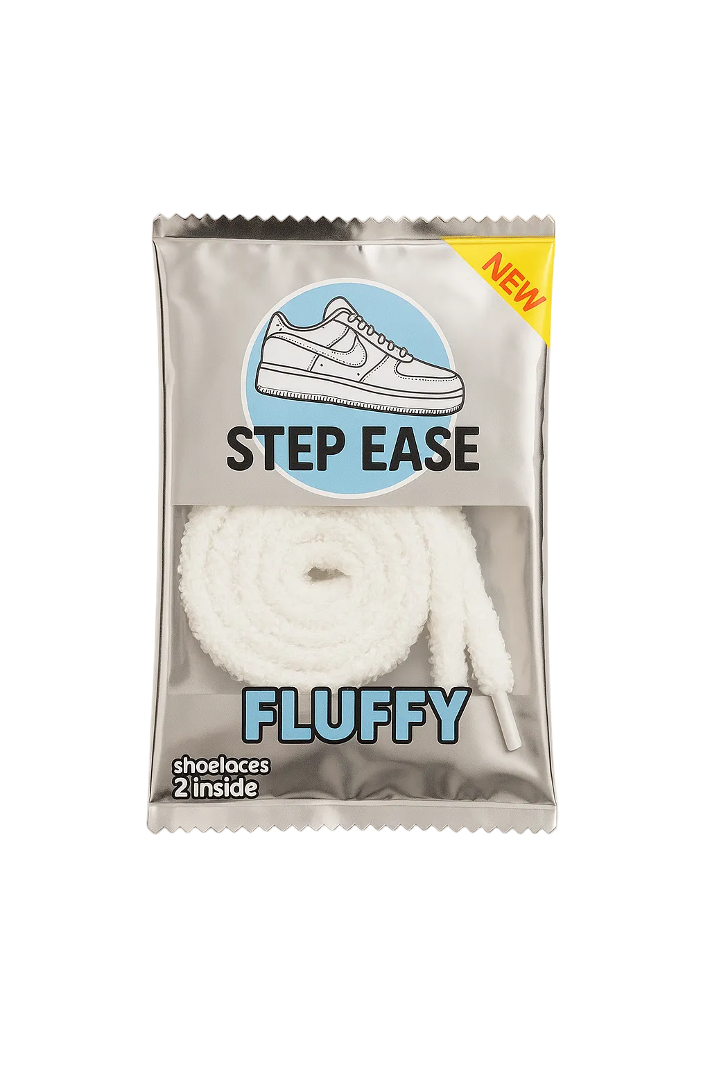 Fluffy Laces - White