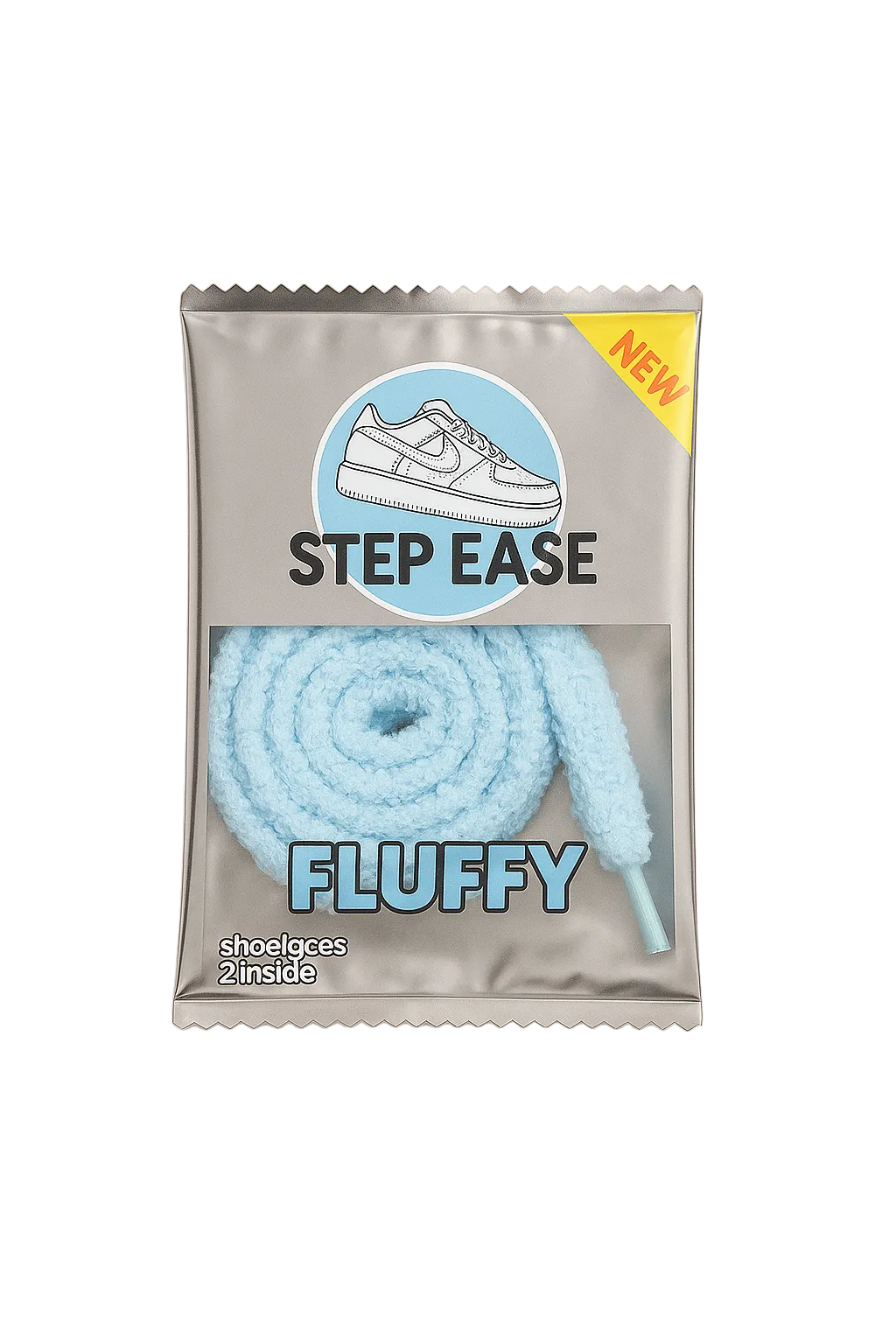 Fluffy Laces - Light Blue